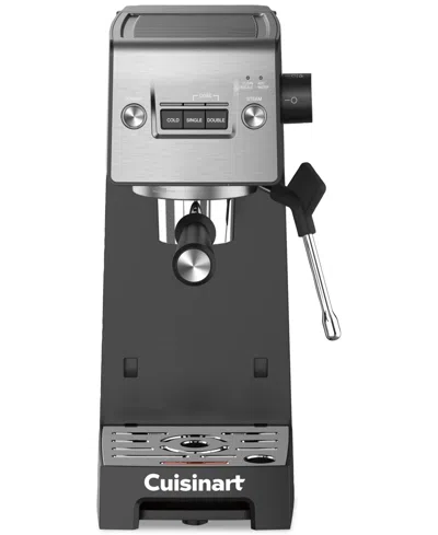 Cuisinart Espresso Bar Slim Espresso Machine, Em-160 In Black And Stainless