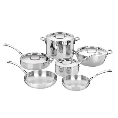 Cuisinart French Classic Stainless 10-piece Cookware Set In Silver