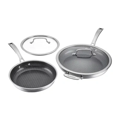 Cuisinart Fusionplus Stainless 4-pc Cookware Set In Silver