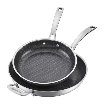 Cuisinart Fusionplus Stainless Steel 2-pc. Skillet Set In Silver