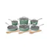 Cuisinart Greenchef Ceramica Xt Aluminum Nonstick 13 Piece Cookware Set In Sage