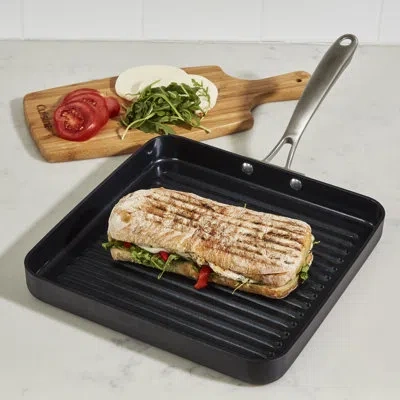 Cuisinart Greengourmet Hard Anodized 11" Grill Pan In Black