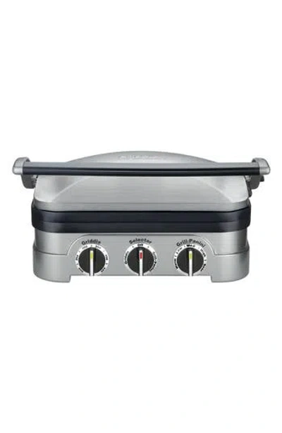 Cuisinart Griddler® Indoor Grill – Griddle & Panini Press In Silver