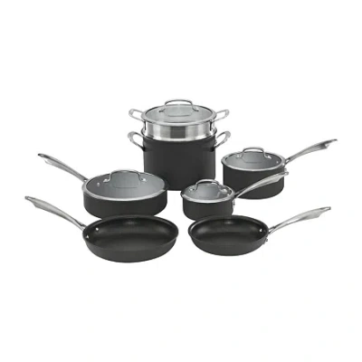 Cuisinart Hard Anodized 11-pc. Cookware Set In Black