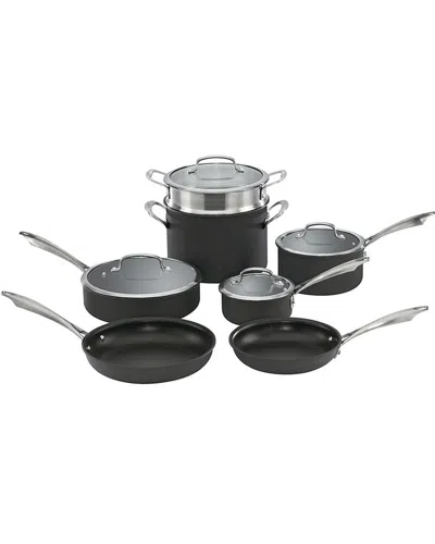 Cuisinart Hard Anodized 11pc Cookware Set In Black