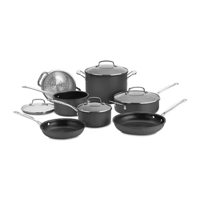 Cuisinart Hard Anodized 11-pc. Cookware Set In Black