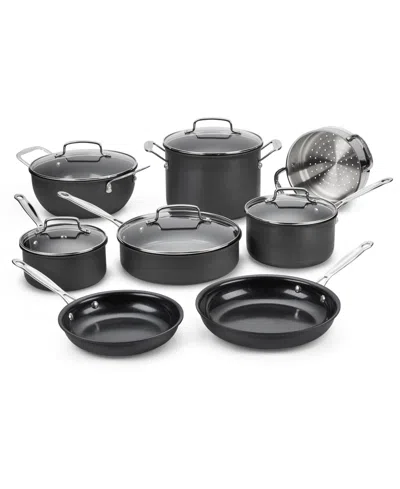 Cuisinart Hard Anodized Aluminum 13-pc. Cookware Set In Black
