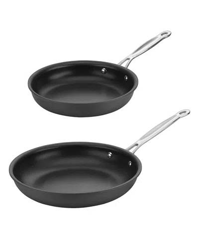 Cuisinart Hard Anodized Aluminum 2-pc. Fry Pan Set In Black