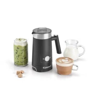 Cuisinart Hot & Cold Milk Frother In Black,silver