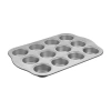 Cuisinart Metal Grip 12-cup Non-stick Muffin Pan In Gray