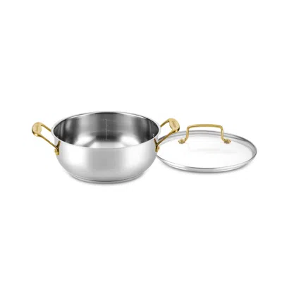 Cuisinart Mineral Collection 4qt Stainless Steel Dutch Oven In Stick Free Stainless