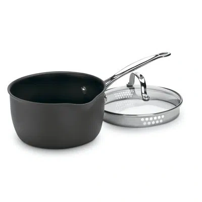 Cuisinart Non-stick Hard-anodzied Saucepan In Black