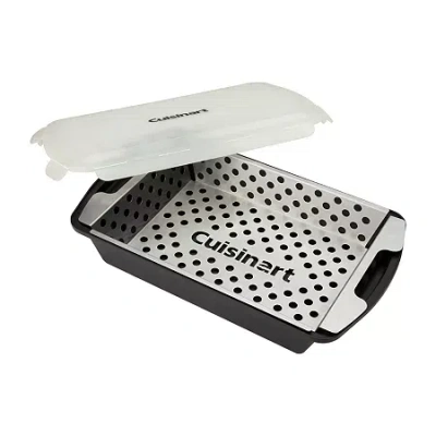 Cuisinart Outdoors Marinade And Grilling Basket Set In Black