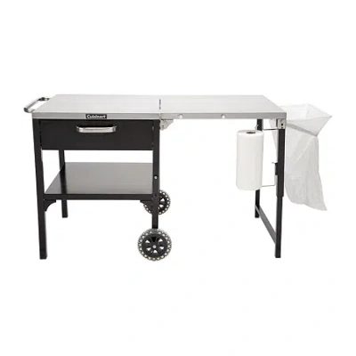Cuisinart Outdoors Prep 'n Cook Table And Grill Set In Silver