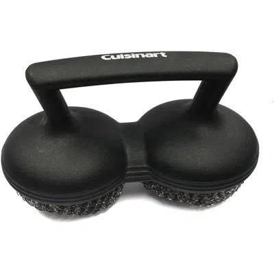 Cuisinart Power Scour Dual-head Grill Brush, 2 Stainless Steel Pads, Grilling Bbq Accessory