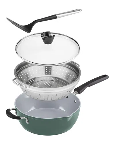 Cuisinart Preferred Pan 4-piece Assorted Nonstick Cookware Set In Sage