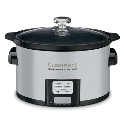 Cuisinart Psc-350 3.5 Quart Programmable Slow Cooker In Silver