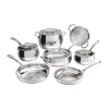 Cuisinart Pureclad Tri-ply Stainless Steel 12-pc. Cookware Set In Silver