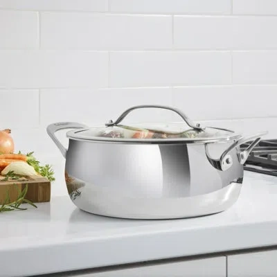 Cuisinart Pureclad Triple-ply 4.5 Qt. Stainless Steel Dutch Oven Wth Cover