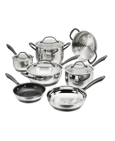 Cuisinart Radiant Pro Stainless With Brushed Titanium Finish Cookware Set, 11-pc. In Stainless Steel