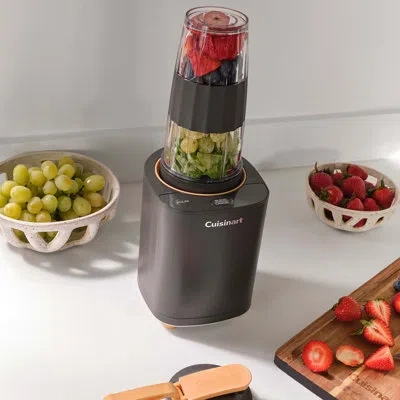 Cuisinart Soho Compact Personal 24oz Blender With Travel Cup In Warm Black