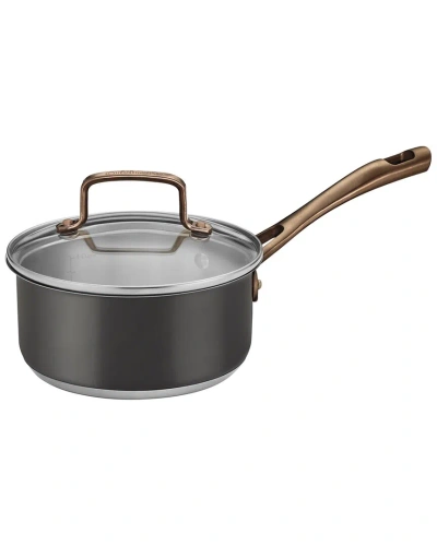 Cuisinart Stainless Steel 1.5qt. Saucepan & Cover In Black