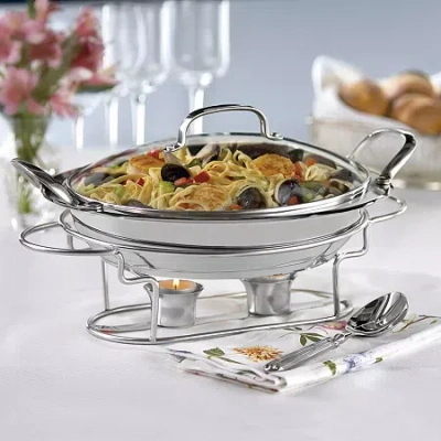 Cuisinart Stainless Steel Round Buffet Server In Silver