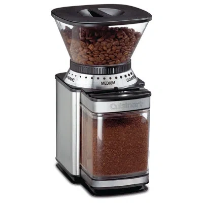 Cuisinart Supreme Grind Automatic Burr Mill, Electric Burr One-touch Automatic Grinder With 18-position Grind  In Silver;black