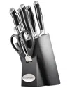 Cuisine::pro Artisan Finster 7pc Knife Block Set In Black
