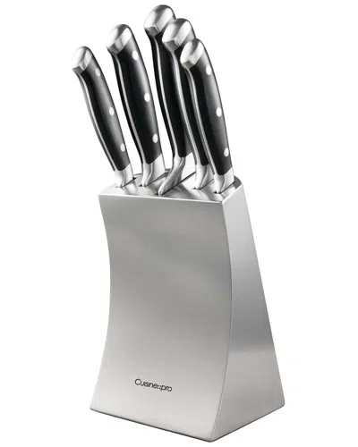 Cuisine::pro Artisan Seto 6pc Knife Block Set In Metallic