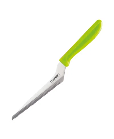 Cuisine::pro Classic 6" Offset Serrated Utility Knife In Green
