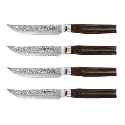 CUISINE::PRO CUISINE::PRO® CUISINEPRO® DAMASHIRO® EMPEROR STEAK KNIFE SET OF 4