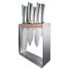 Cuisine::pro Damashiro 7 Piece Kinzoku Knife Block In Metallic