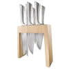 Cuisine::pro Damashiro 7 Piece Knife Block Mizu In Neutral