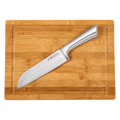 CUISINE::PRO CUISINE::PRO® DAMASHIRO® SANTOKU 6.5" & BOARD SET