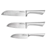 Cuisine::pro Damashiro 3pc Santoku Knife Set In Metallic