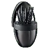 Cuisine::pro Id3 9 Piece Black Samurai Egg Knife Block In Black