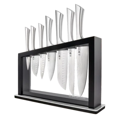 Cuisine::pro ® Damashiro® 8-piece Satori Knife Block In Silver