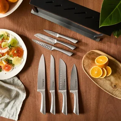 Cuisine::pro Damashiro® 8-piece Satori Knife Block In Silver