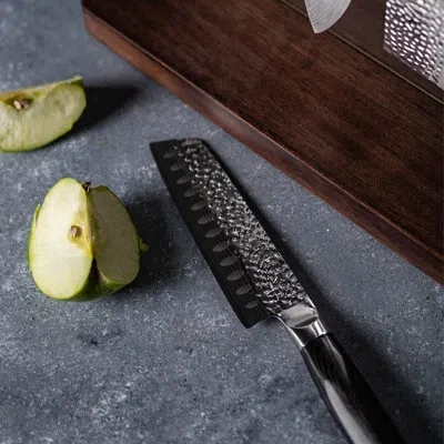 Cuisine::pro Damashiro Emperor®  Santoku 5.5" In Brown