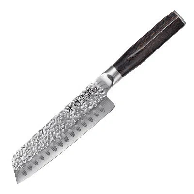 Cuisine::pro Damashiro Emperor®  Santoku 6.5" In Brown