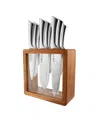 Cuisine::pro Damashiro Hiryu 10-pc. Knife Block Set In Silver