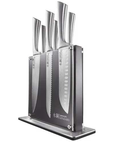 Cuisine::pro ® Damashiro Kin 7pc Knife Block Set In Silver