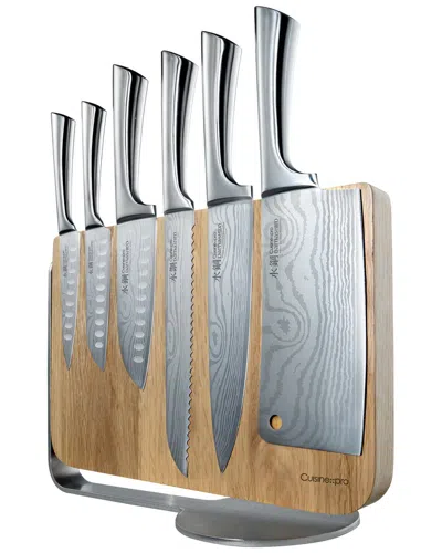 Cuisine::pro Damashiro Meiyo 7pc Knife Block Set In Metallic