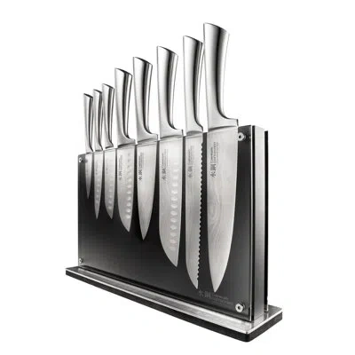 Cuisine::pro Damashiro® Nami Knife Block 9 Piece In Silver
