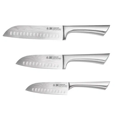 Cuisine::pro Damashiro® Santoku Knife Set 3 Piece In Silver