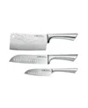 Cuisine::pro Damashiro Ultimate Steel 3 Piece Knife Set In Silver