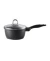 Cuisine::pro Granite 1.3qt Cast Aluminum Saucepan In Black