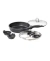 Cuisine::pro Granite 1.4qt Cast Aluminum Egg Poacher In Black