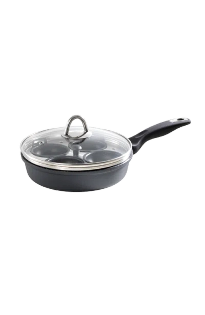 Cuisine::pro ® Granite 4-egg Poacher With Lid 1.4qt In Black